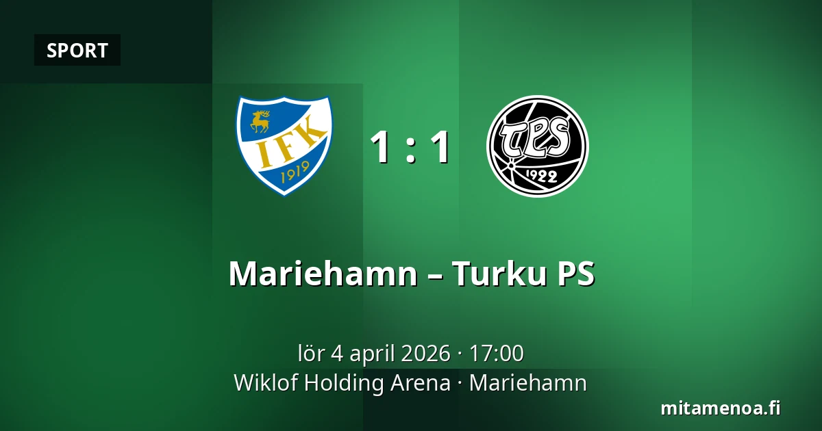 Mariehamn – Turku PS — Wiklof Holding Arena, Mariehamn