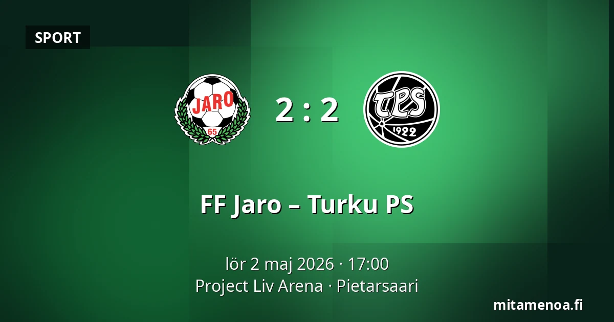 FF Jaro – Turku PS — Project Liv Arena, Jakobstad