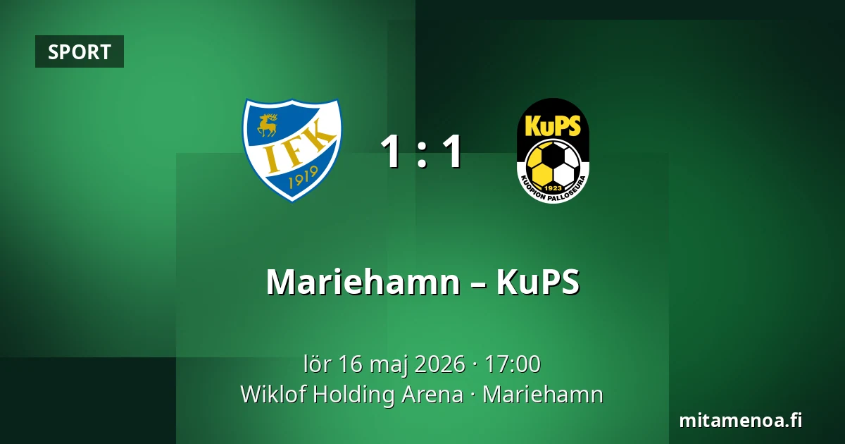 Mariehamn – KuPS — Wiklof Holding Arena, Mariehamn