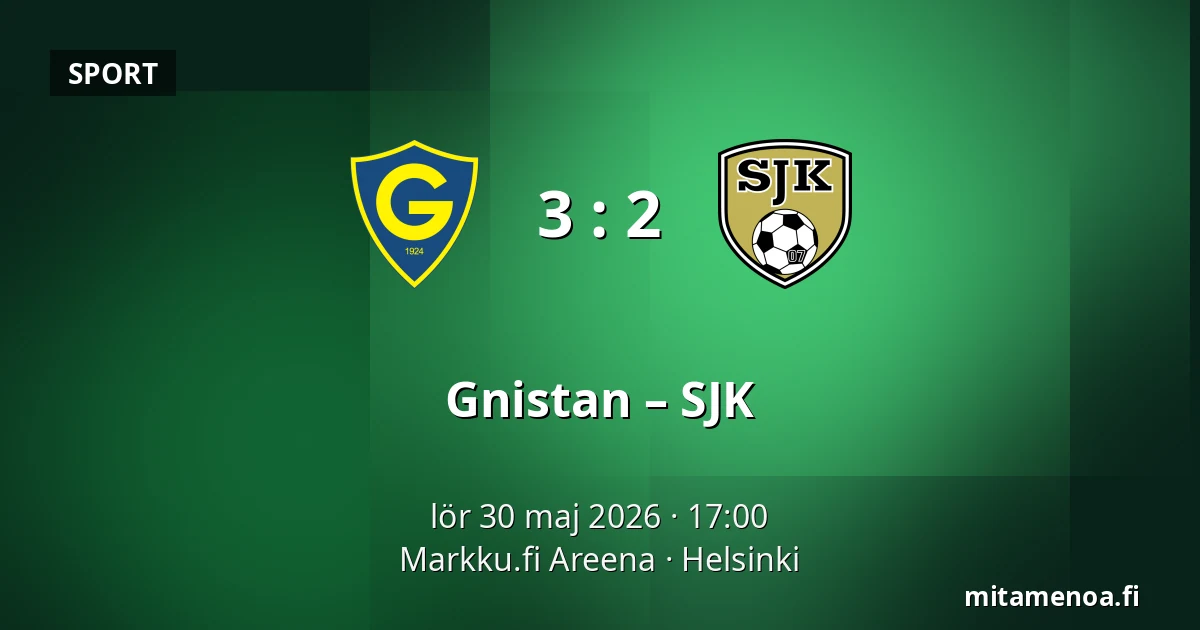 Gnistan – SJK — Markku.fi Areena, Helsingfors
