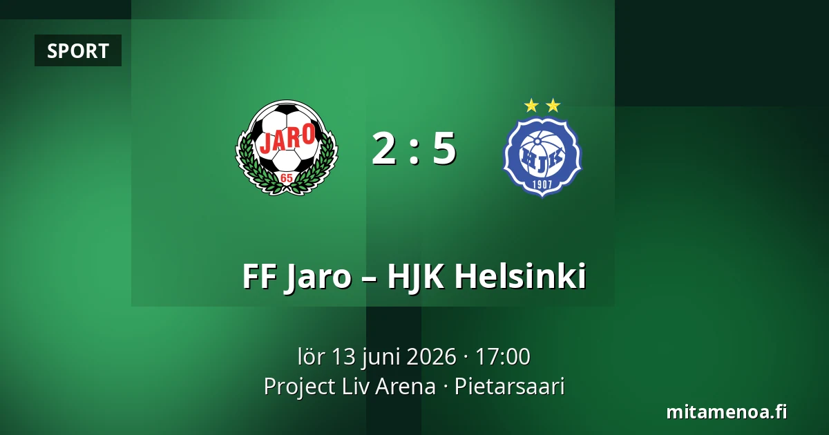 FF Jaro – HJK Helsinki — Project Liv Arena, Jakobstad