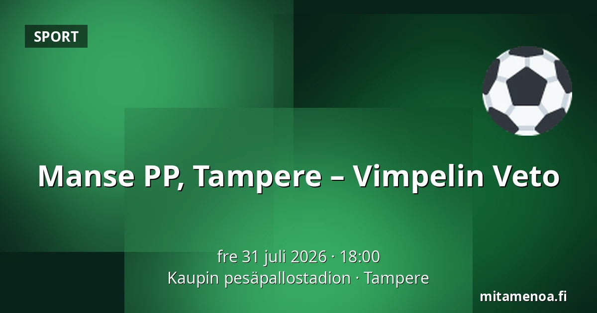Manse PP, Tampere – Vimpelin Veto — Kaupin pesäpallostadion, Tammerfors