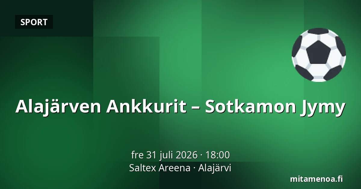 Alajärven Ankkurit – Sotkamon Jymy — Saltex Areena, Alajärvi