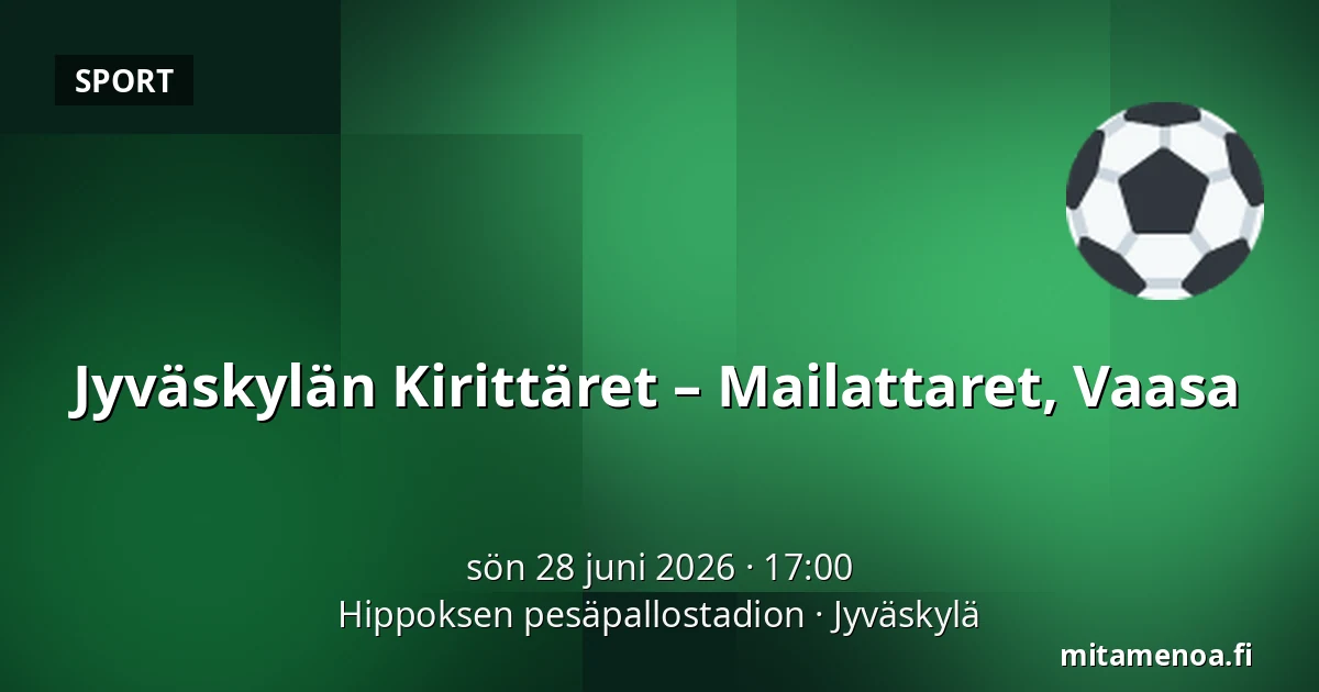 Jyväskylän Kirittäret – Mailattaret, Vaasa — Hippoksen pesäpallostadion, Jyväskylä