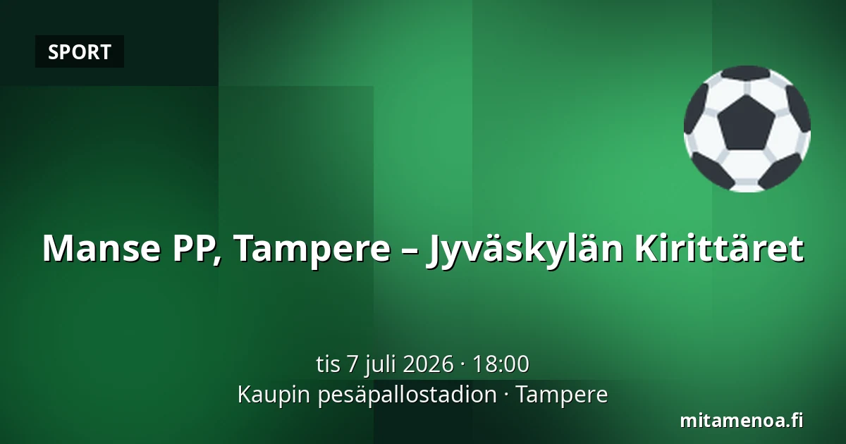 Manse PP, Tampere – Jyväskylän Kirittäret — Kaupin pesäpallostadion, Tammerfors