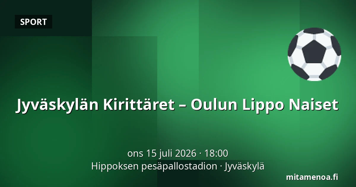 Jyväskylän Kirittäret – Oulun Lippo Naiset — Hippoksen pesäpallostadion, Jyväskylä