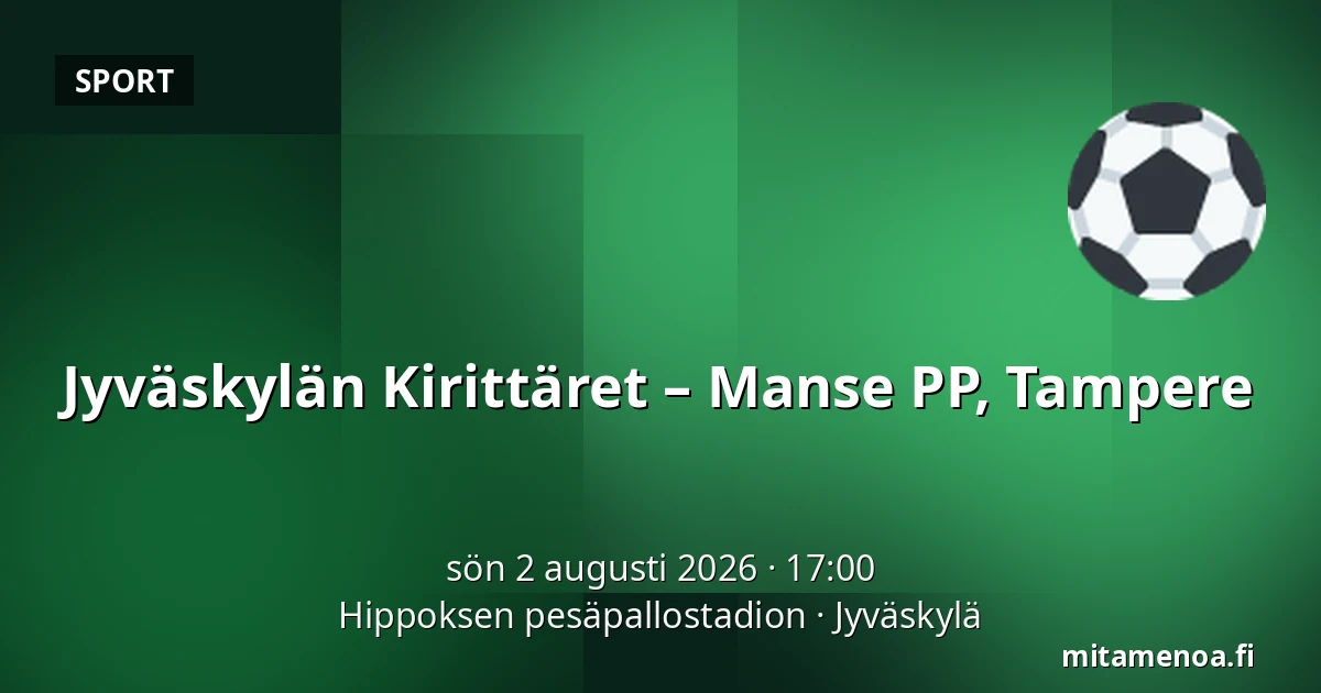 Jyväskylän Kirittäret – Manse PP, Tampere — Hippoksen pesäpallostadion, Jyväskylä