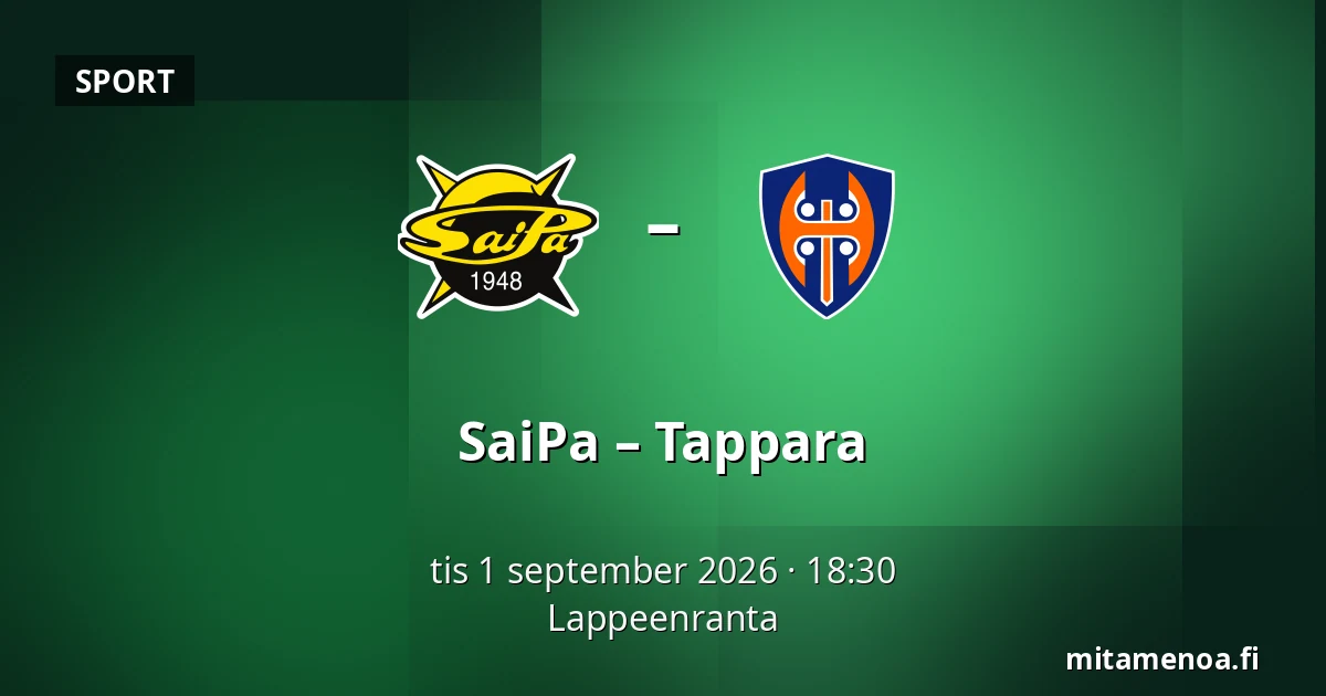SaiPa – Tappara — Villmanstrand