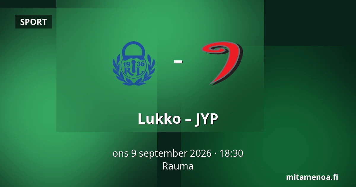 Lukko – JYP — Raumo