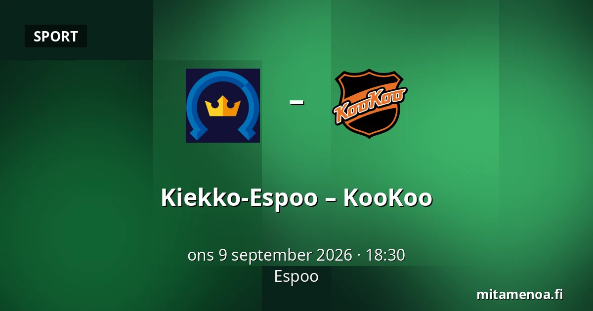 Kiekko-Espoo – KooKoo — Esbo
