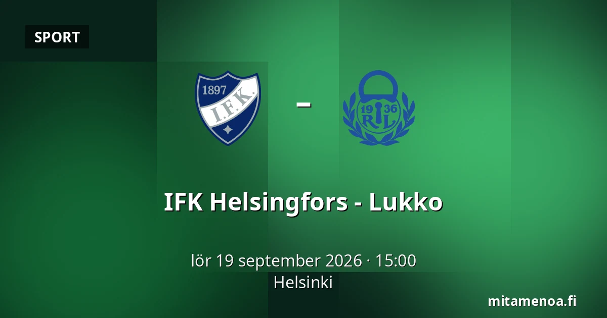 IFK Helsinki – Lukko — Helsingfors