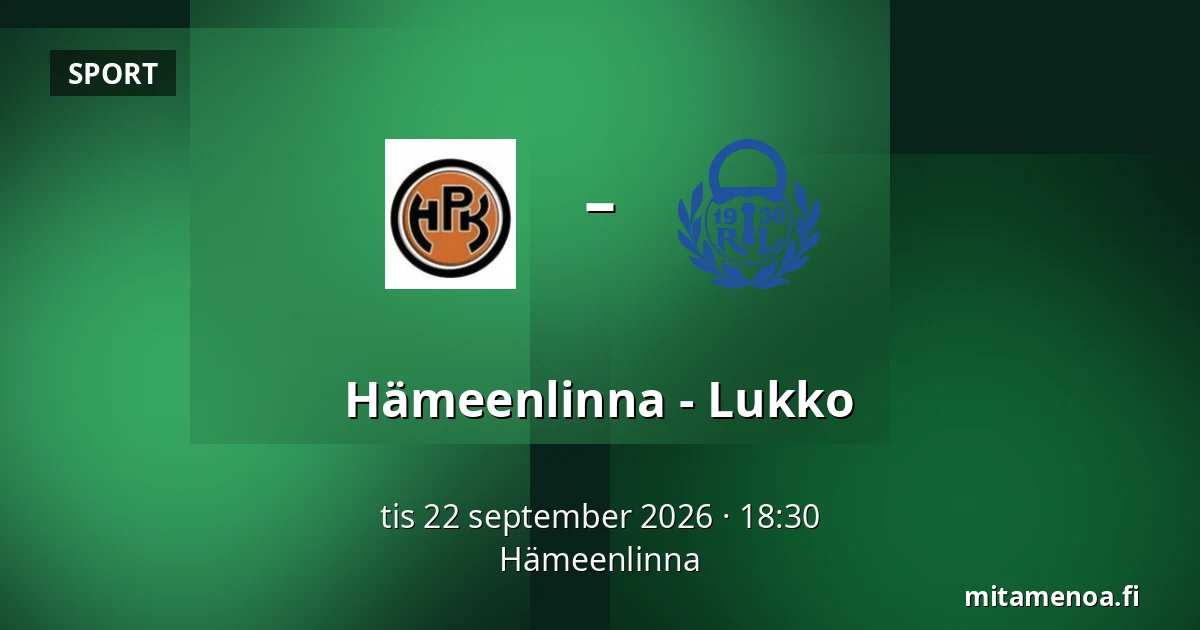 Hameenlinna – Lukko — Tavastehus