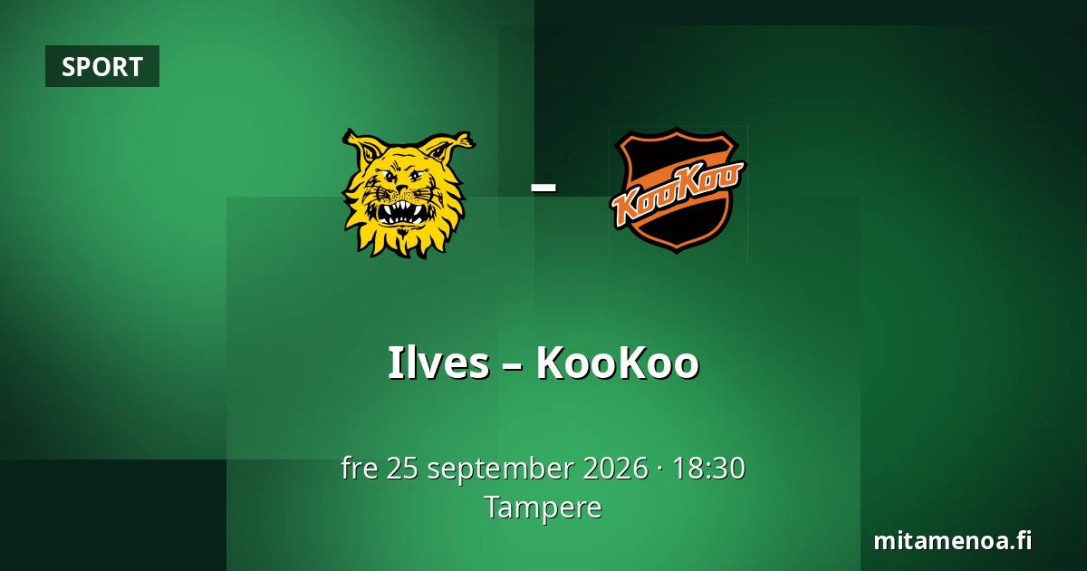 Ilves – KooKoo — Tammerfors