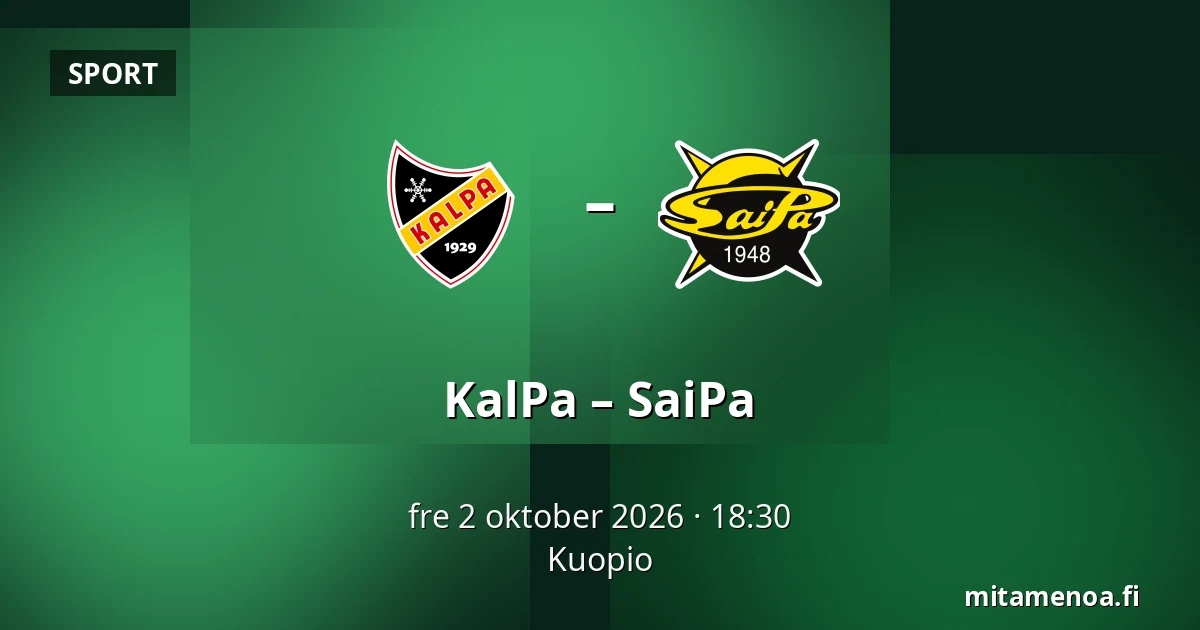 KalPa – SaiPa — Kuopio