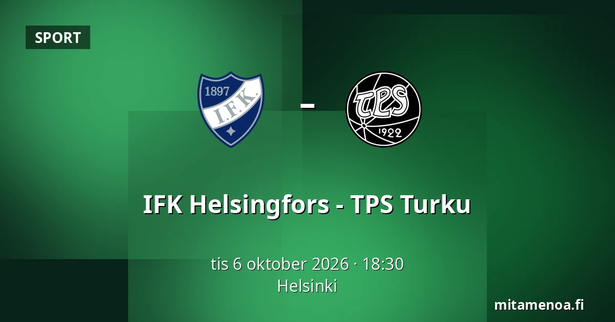 IFK Helsinki – TPS Turku — Helsingfors