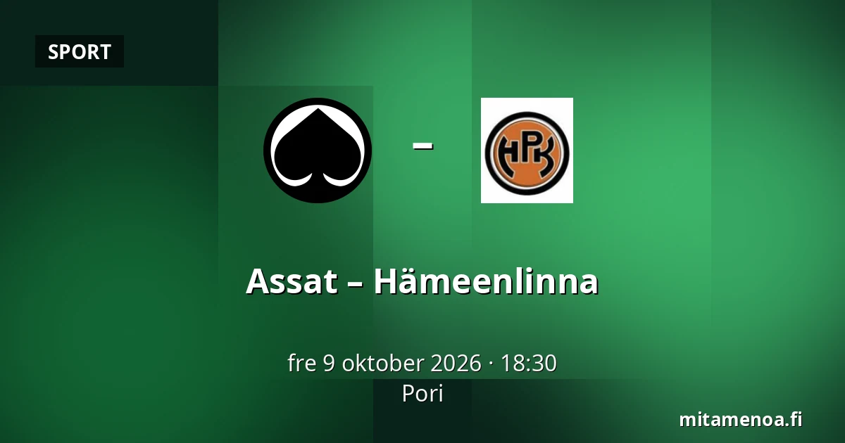 Assat – Hameenlinna — Björneborg
