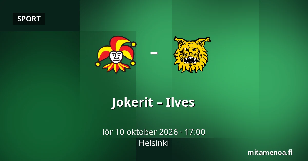 Jokerit – Ilves — Helsingfors