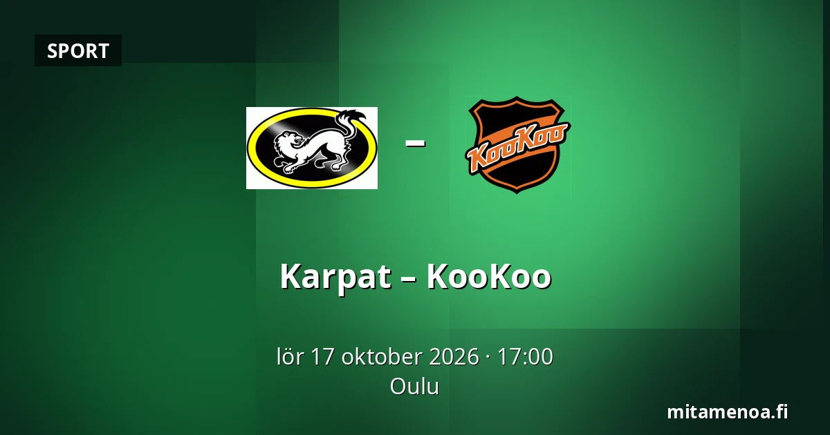 Karpat – KooKoo — Uleåborg