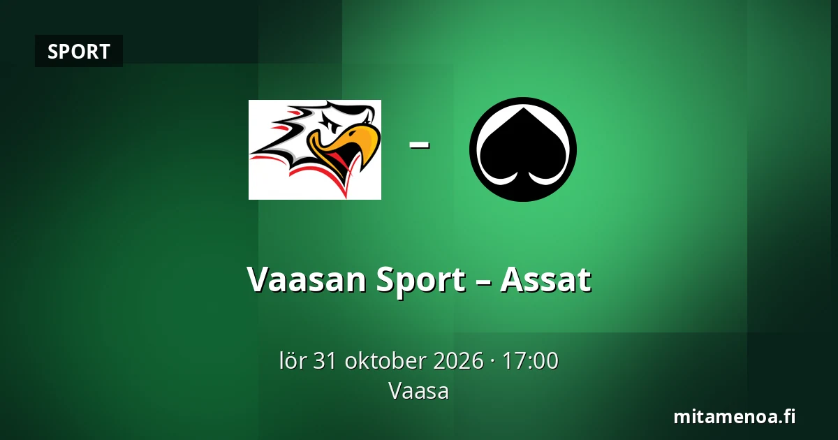 Vaasan Sport – Assat — Vasa