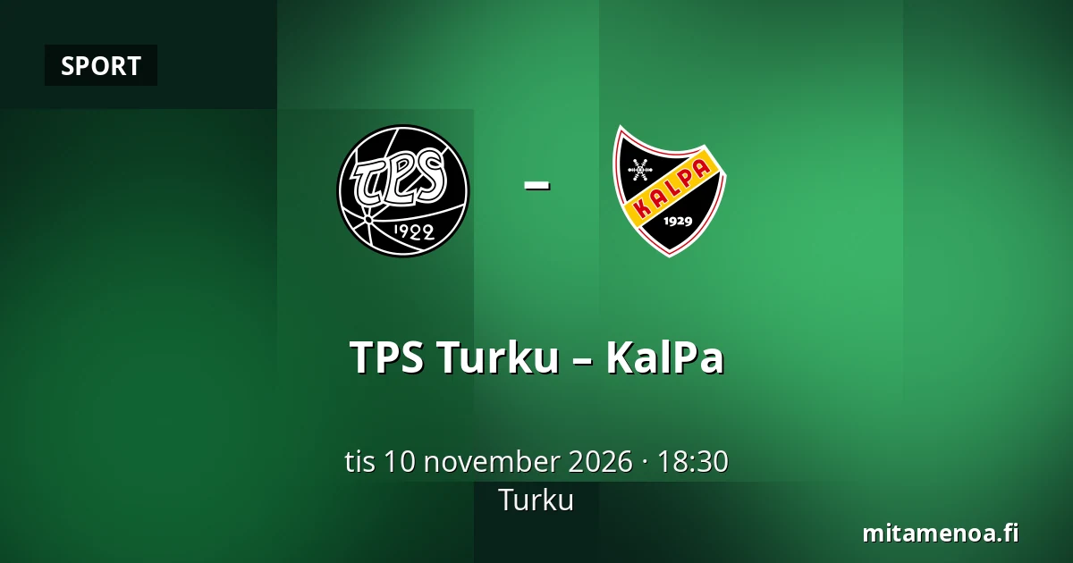 TPS Turku – KalPa — Åbo
