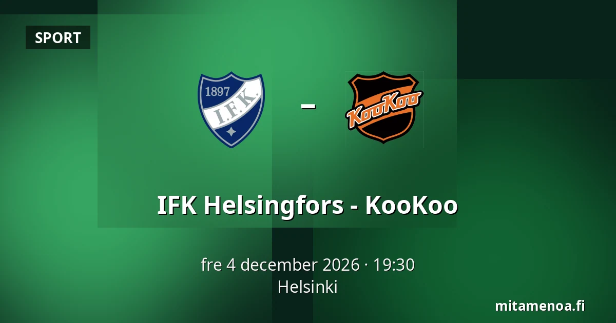 IFK Helsinki – KooKoo — Helsingfors