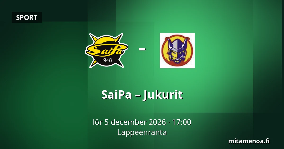 SaiPa – Jukurit — Villmanstrand