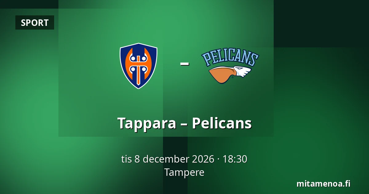 Tappara – Pelicans — Tammerfors