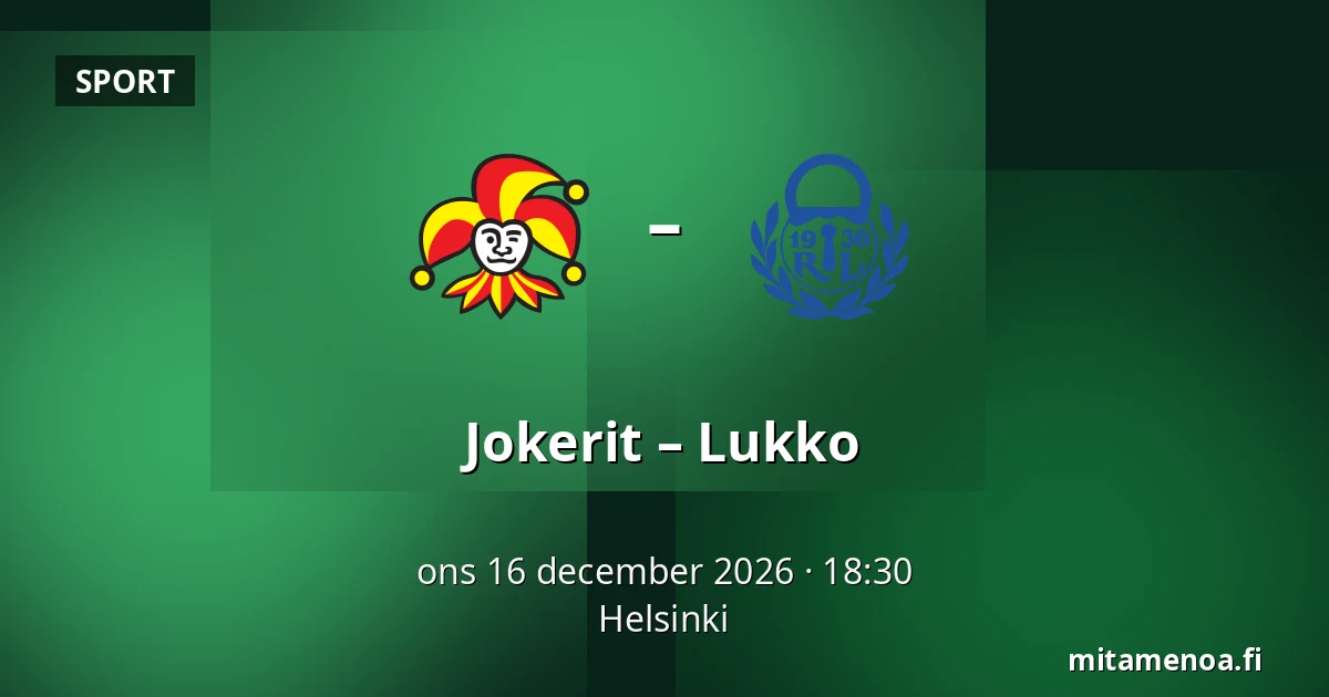 Jokerit – Lukko — Helsingfors