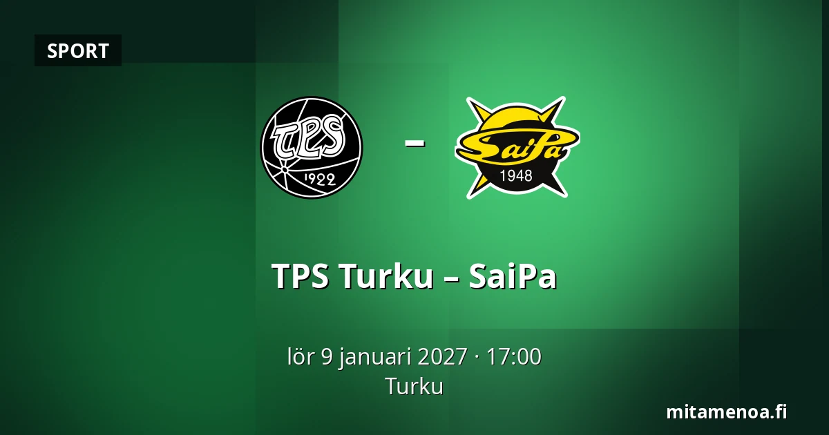 TPS Turku – SaiPa — Åbo