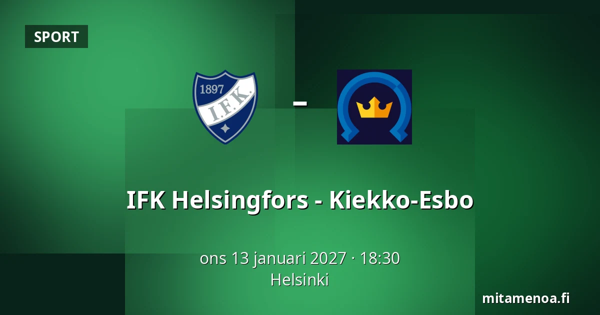 IFK Helsinki – Kiekko-Espoo — Helsingfors