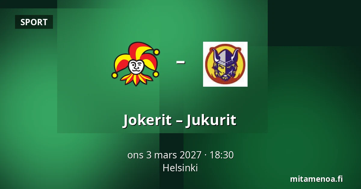 Jokerit – Jukurit — Helsingfors