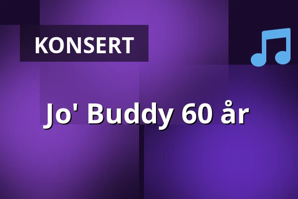 Jo' Buddy 60 år — Kulttuuritalo Telakka, Tammerfors