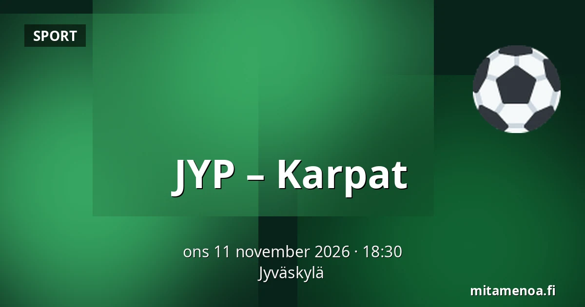 JYP – Karpat — Jyväskylä