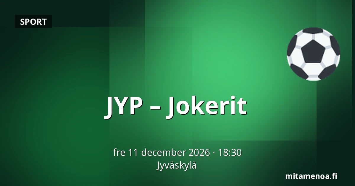 JYP – Jokerit — Jyväskylä