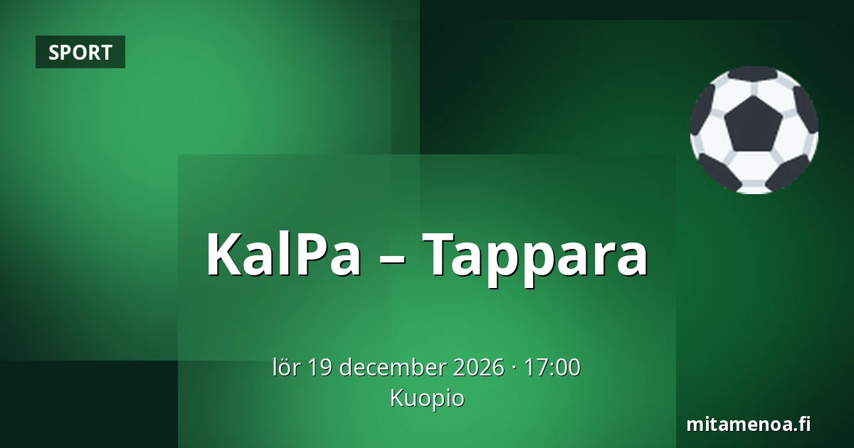 KalPa – Tappara — Kuopio