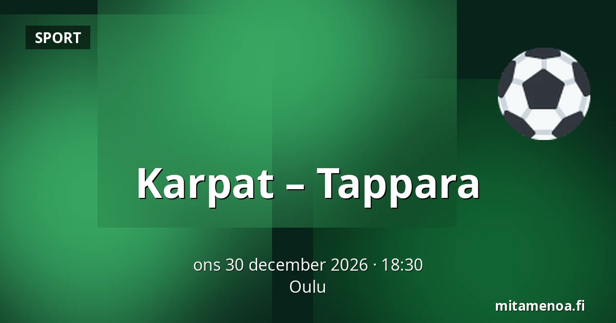 Karpat – Tappara — Uleåborg