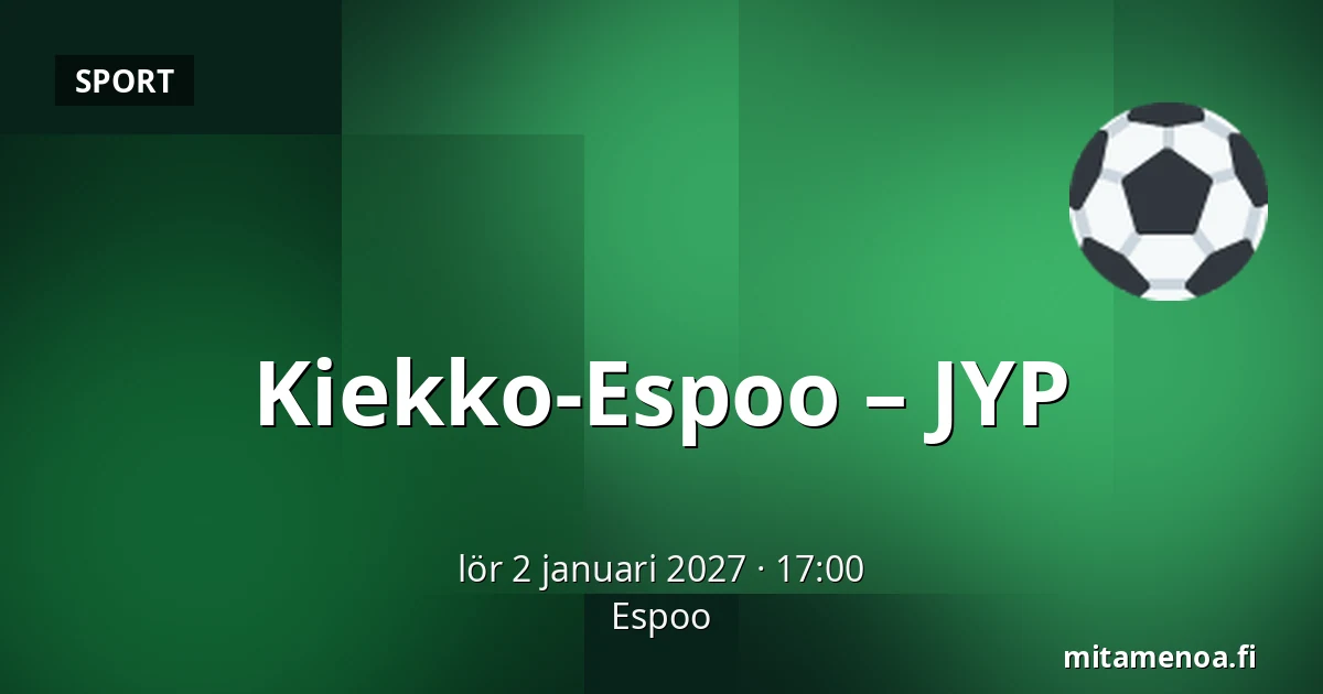 Kiekko-Espoo – JYP — Esbo