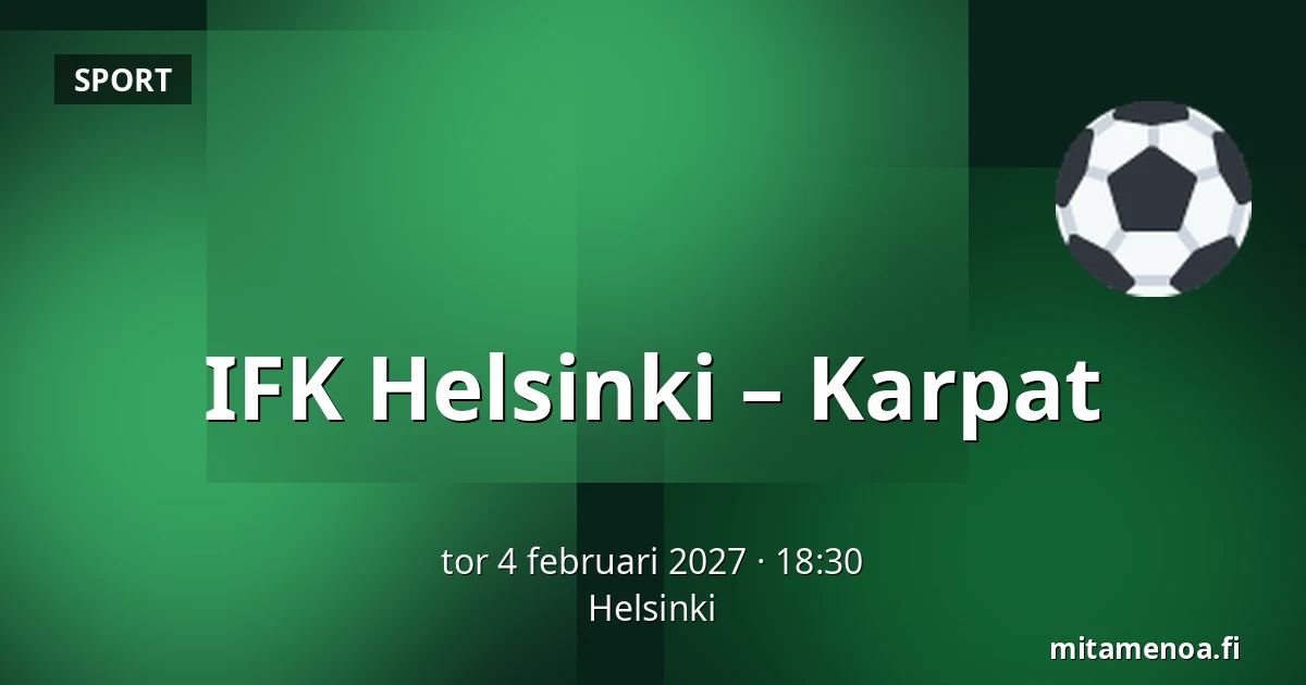 IFK Helsinki – Karpat — Helsingfors