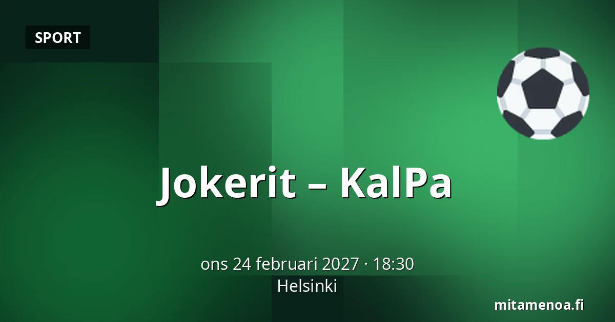 Jokerit – KalPa — Helsingfors