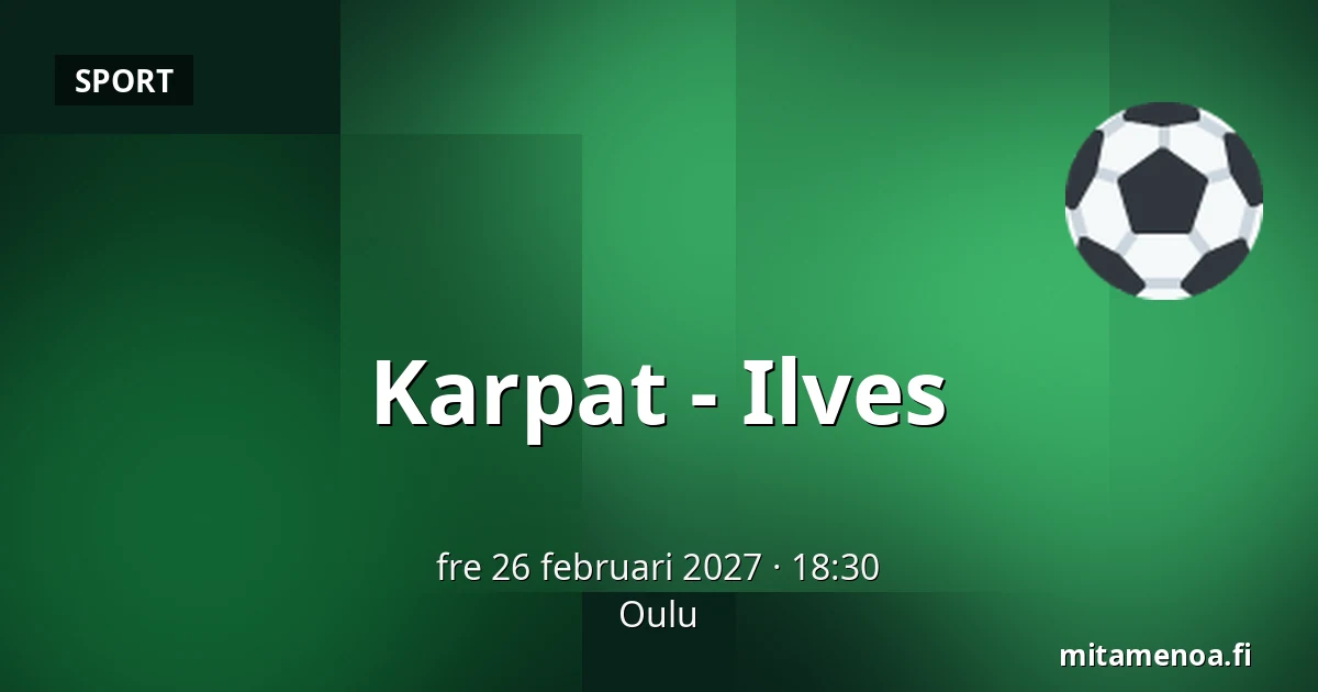 Karpat – Ilves — Uleåborg