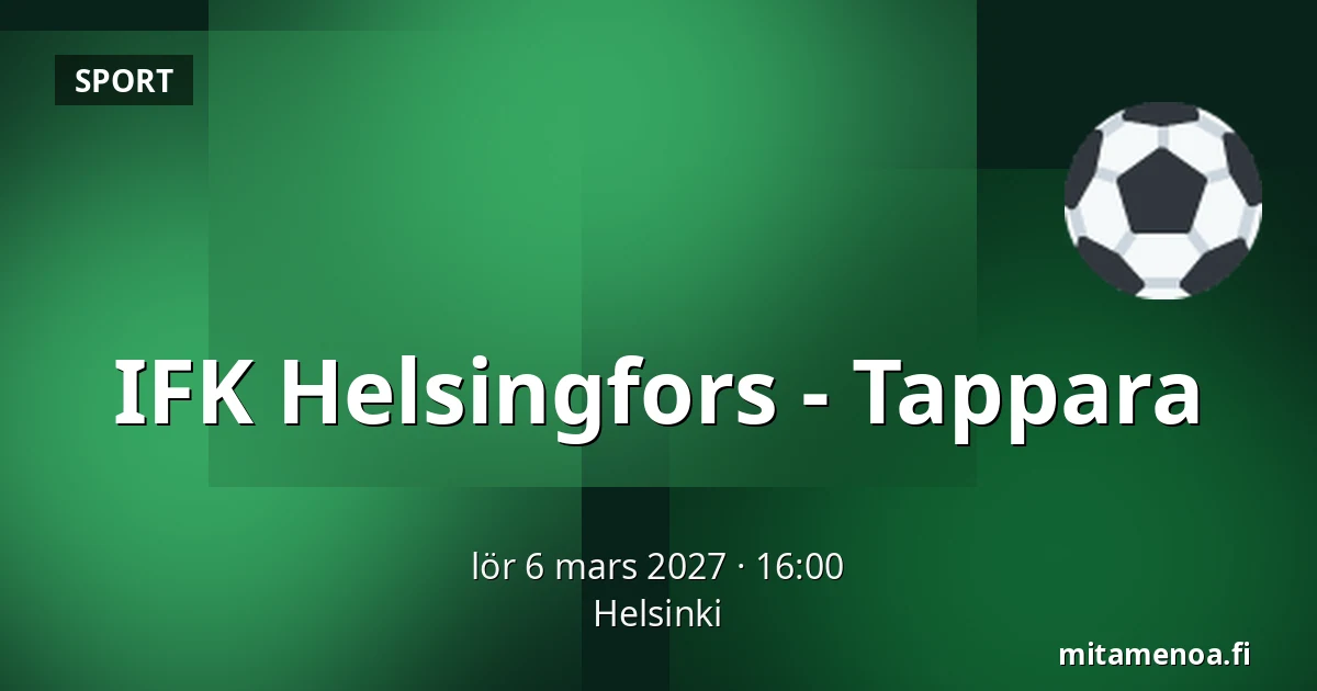 IFK Helsinki – Tappara — Helsingfors