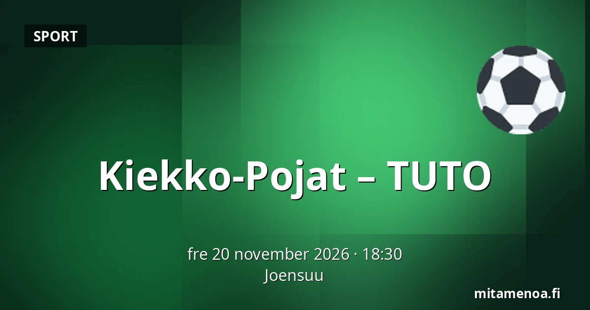Kiekko-Pojat – TUTO — Joensuu