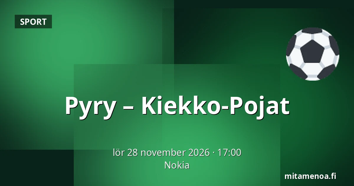 Pyry – Kiekko-Pojat — Nokia