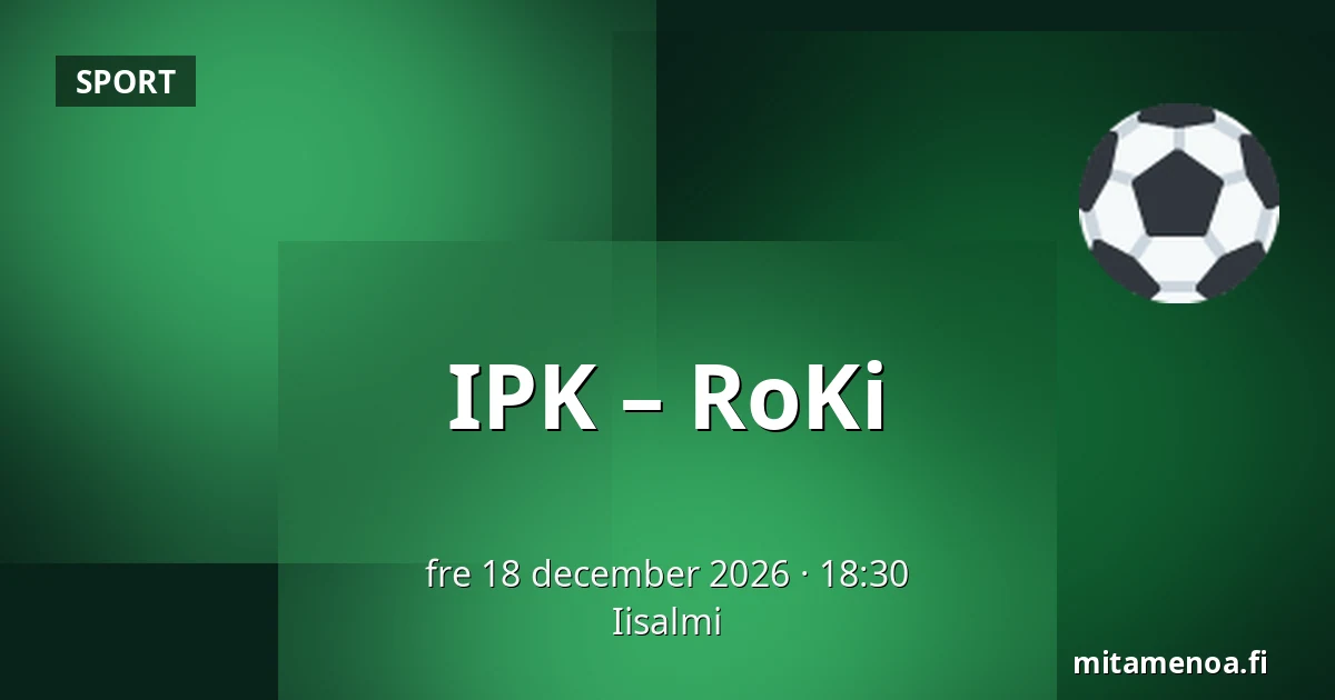 IPK – RoKi — Idensalmi