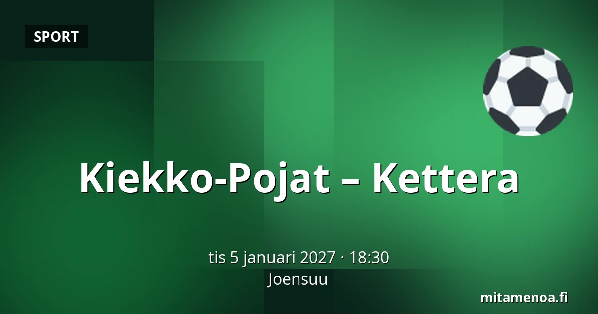Kiekko-Pojat – Kettera — Joensuu
