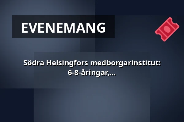 Södra Helsingfors medborgarinstitut: Barn-vuxen konstverkstad för 6-8-åringar - 6-8-åringar, födda 2018-2020 — Annantalo, Helsingfors