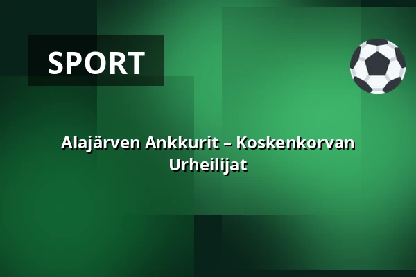 Alajärven Ankkurit – Koskenkorvan Urheilijat — Saltex Areena, Alajärvi