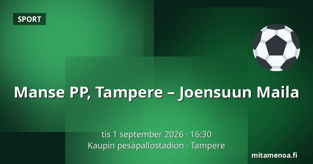 Manse PP, Tampere – Joensuun Maila — Kaupin pesäpallostadion, Tammerfors