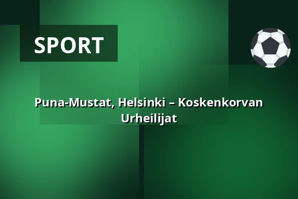 Puna-Mustat, Helsinki – Koskenkorvan Urheilijat — Meilahden pesäpallokenttä, Helsingfors