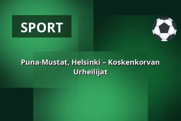 Puna-Mustat, Helsinki – Koskenkorvan Urheilijat — Meilahden pesäpallokenttä, Helsingfors